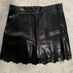 Rag & Bone leather skirt